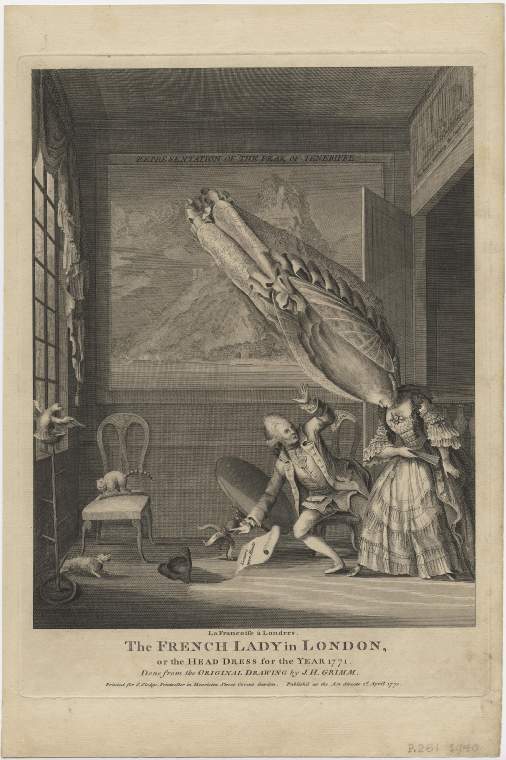 La Françoise à Londres. The French Lady in London, or the Head Dress for the Year 1771