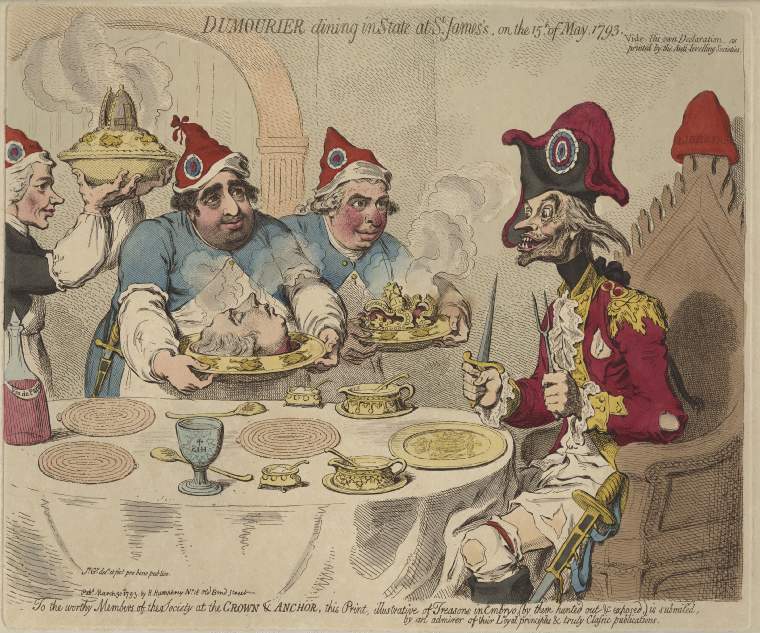 Dumourier dining in State at St James's on the 15th May 1793
